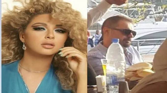 ميريام فارس وزوجها داني ميتري في الواجهة